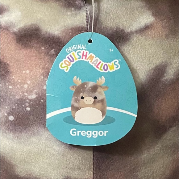 Squishmallow Rare 14" Greggor The Brown Tie Dye Galaxy Moose Reindeer - Picture 4 of 4